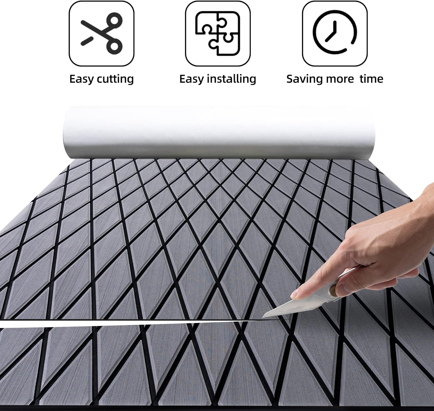 Boat Flooring Eva Foam Boat Decking Marine Mat Non-sip Self-adhesive Flooring Sheet For Motorboat Kayak Surfboard Garden Flooring Swimming Pools By PAIDU