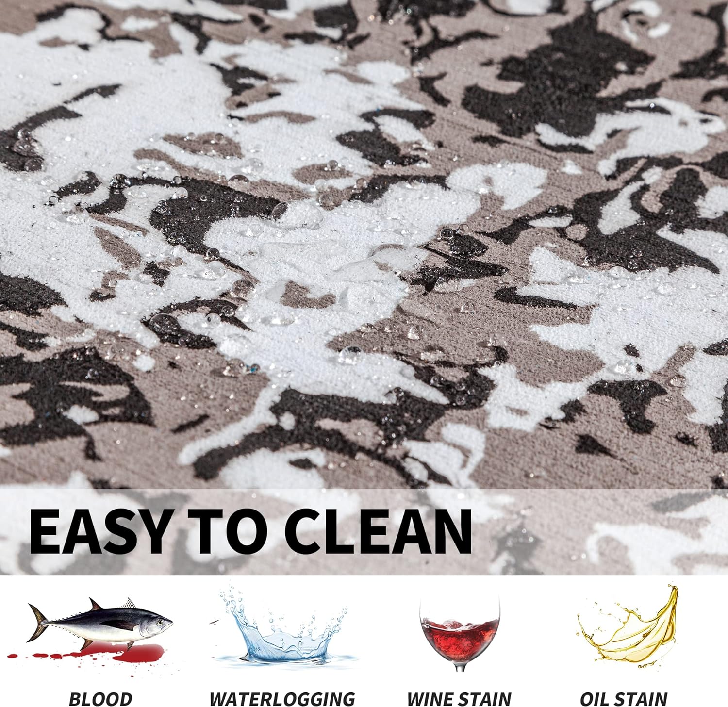 Boat Flooring Eva Foam Boat Decking Brushed Camo Marine Mat Self-adhesive Boat Carpet Flooring Sheet For Jon Boat Pontoon Boat Motorboat RV Yacht Kayak 94"x47"/23.5"/16" By PAIDU