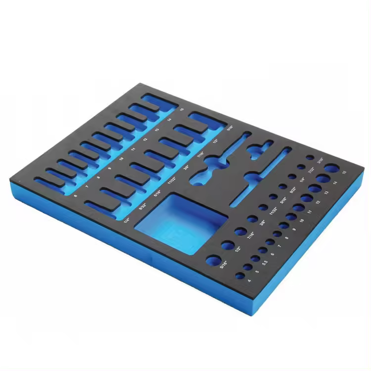 Paidu – matériau d'emballage haute densité, mousse d'emballage de forme personnalisée, couleur noire, mousse Eva gravée pour la protection de l'emballage